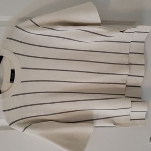 Roolee Striped Short Sleeve Sweater Sz S